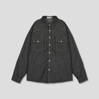 西部風 線條 丹寧 襯衫 / 2色 - WHATEVER STUDIO