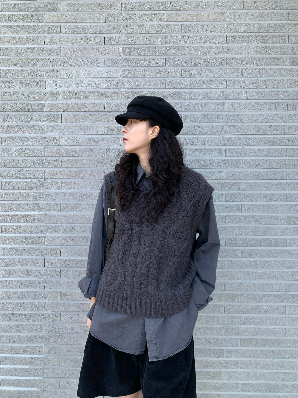 毛呢 質感 英倫風 報童帽 / 2色 - WHATEVER STUDIO