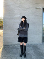 毛呢 質感 英倫風 報童帽 / 2色 - WHATEVER STUDIO