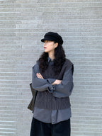 毛呢 質感 英倫風 報童帽 / 2色 - WHATEVER STUDIO