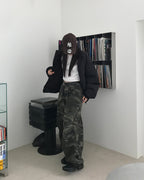 迷彩 厚磅 工裝 降落傘 彎刀褲 / 2色 - WHATEVER STUDIO