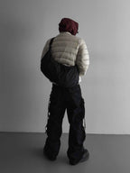 立體褶皺 軟墊 尼龍 單肩 半月流浪包 / 2色 - WHATEVER STUDIO