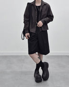 涼感 亞麻 輕正裝 百慕達 五分 西裝 短褲 / 2色 - WHATEVER STUDIO