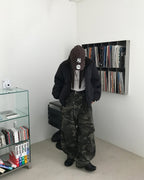 迷彩 厚磅 工裝 降落傘 彎刀褲 / 2色 - WHATEVER STUDIO