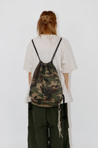 迷彩束口後背包