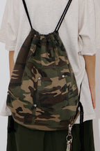 迷彩束口後背包