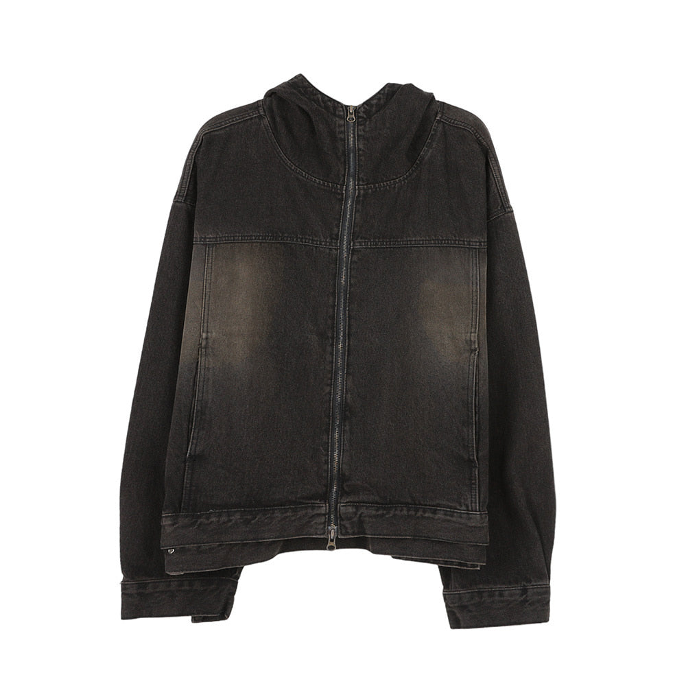 3TAP復古做舊牛仔連帽外套 / 2色