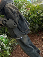 3TAP復古做舊牛仔連帽外套 / 2色