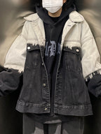 街頭 漸層 水洗 牛仔 外套