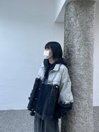 街頭 漸層 水洗 牛仔 外套