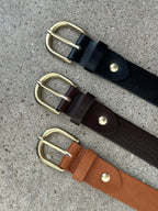 30mm Italian Genuine Leather Belt / 3色