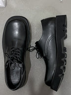 【增高5cm】韓國 牛皮 增高 厚底 德比 皮鞋