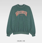 WISCONSIN 顏料染 大學T / 2色