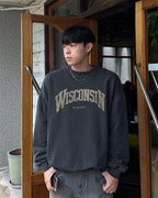 WISCONSIN 顏料染 大學T / 2色