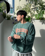 WISCONSIN 顏料染 大學T / 2色