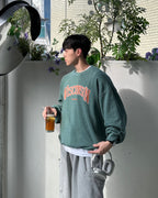 WISCONSIN 顏料染 大學T / 2色