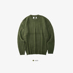 簡約 羅紋 圓領 針織 上衣 / 6色