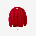 簡約 羅紋 圓領 針織 上衣 / 6色