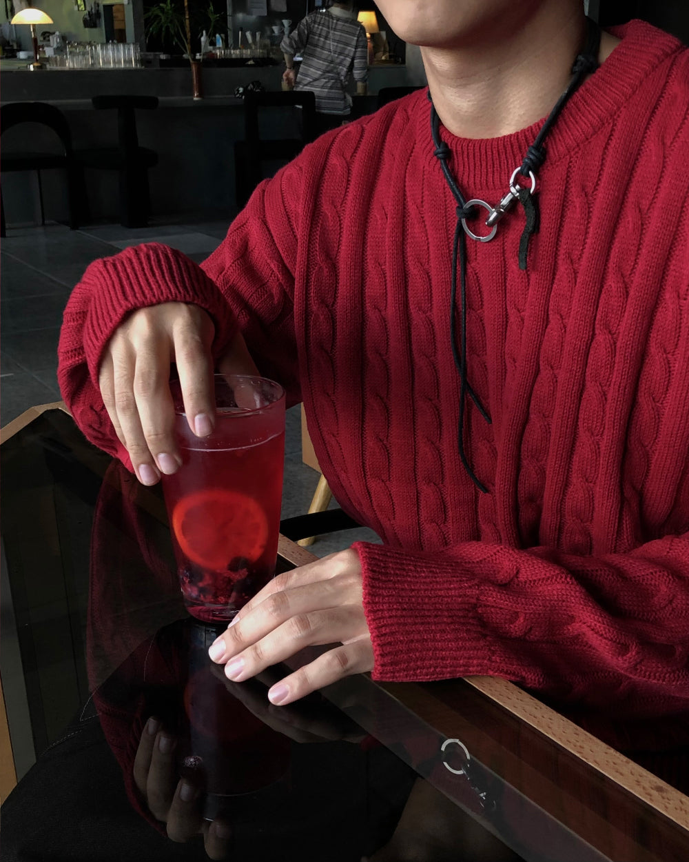 簡約 羅紋 圓領 針織 上衣 / 6色