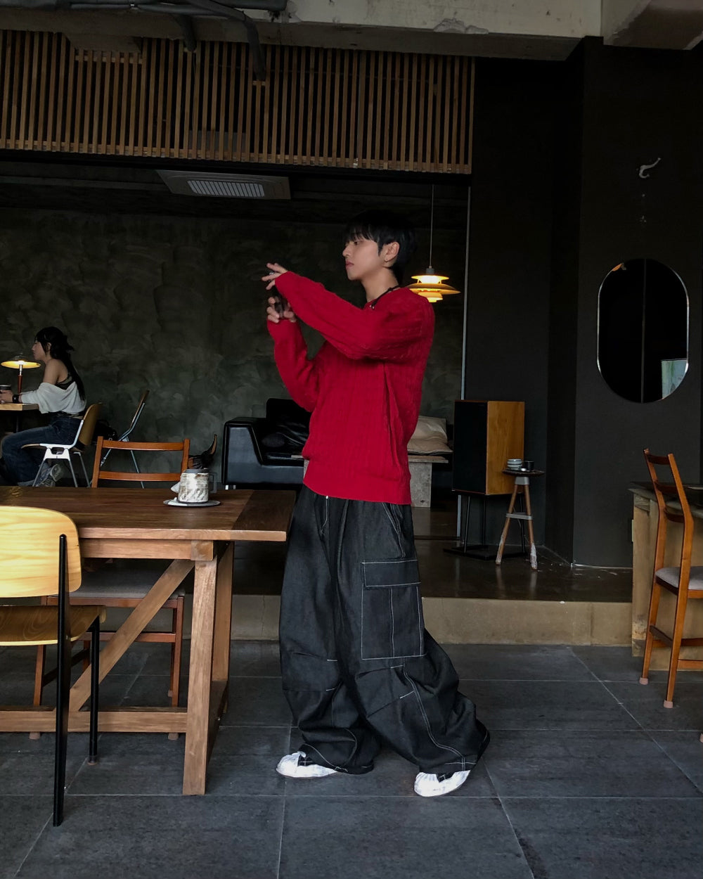 簡約 羅紋 圓領 針織 上衣 / 6色