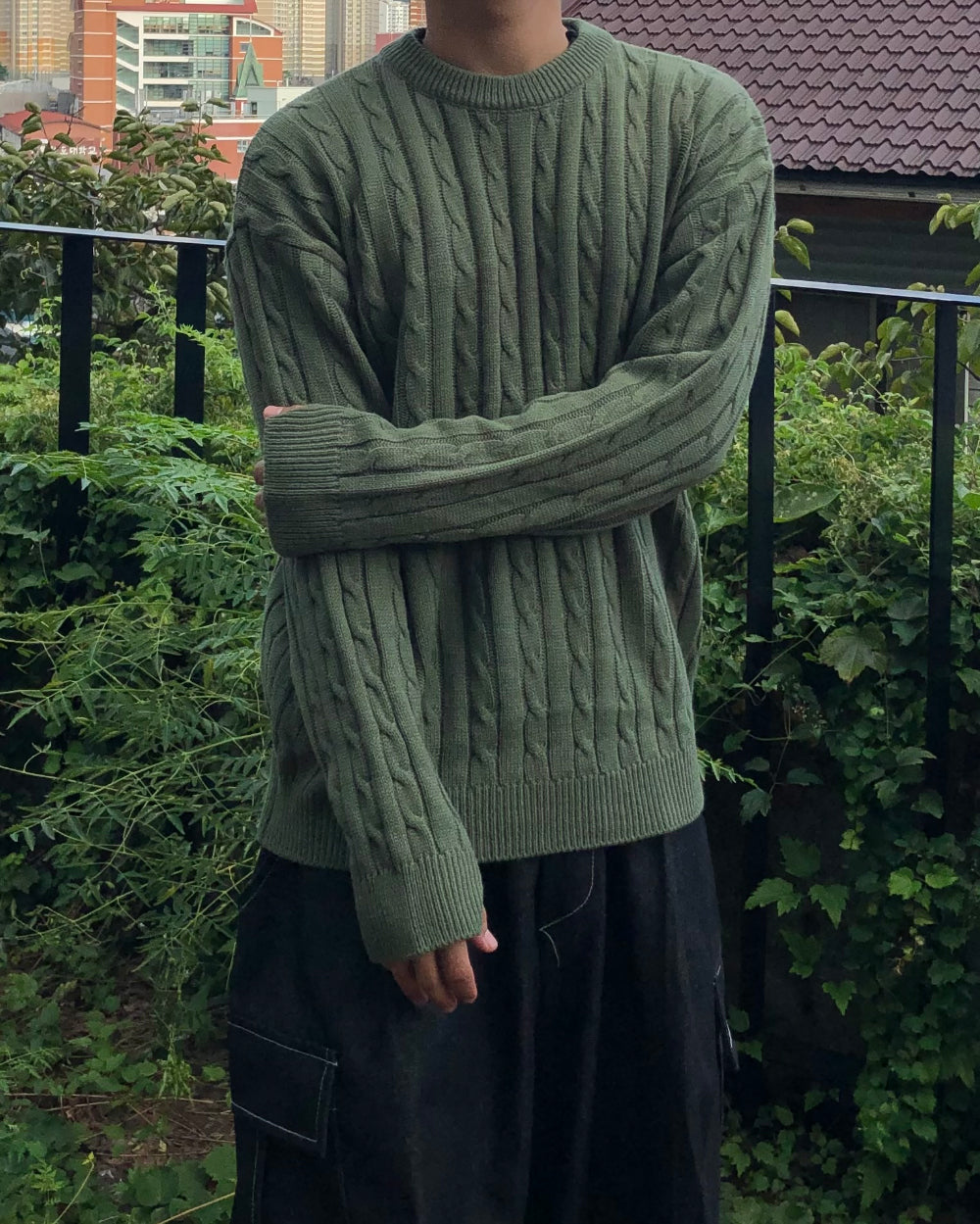 簡約 羅紋 圓領 針織 上衣 / 6色