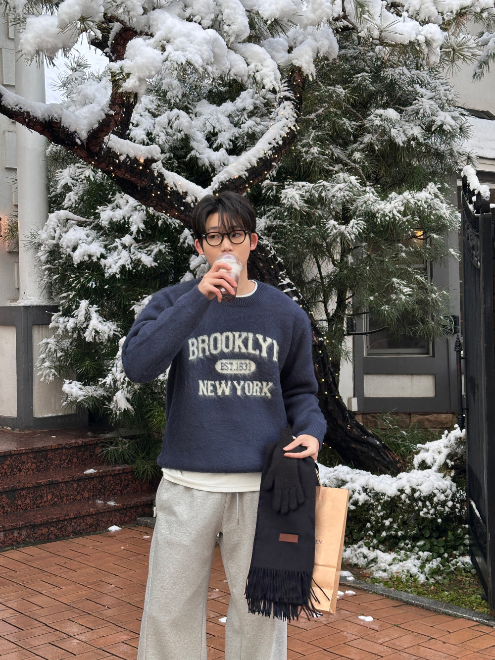 BROOKLYN 圓領 羊毛 針織 毛衣 / 6色