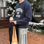 BROOKLYN 圓領 羊毛 針織 毛衣 / 6色