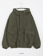 燈芯絨 刷毛 連帽 外套 / 3色