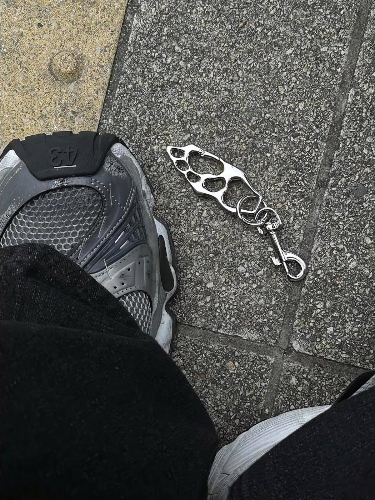 Hollow Skeleton Metal Keychain