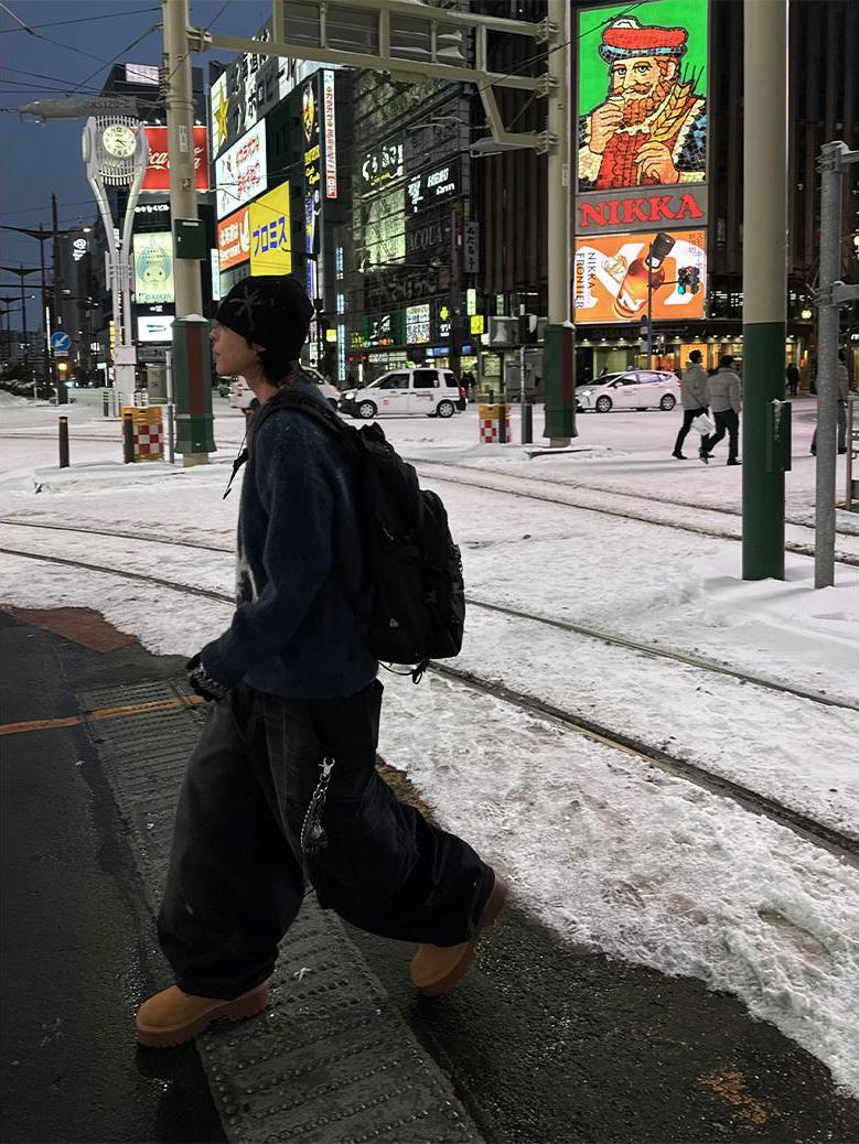 韓系 街頭 字母 馬海毛 針織毛衣 / 3色