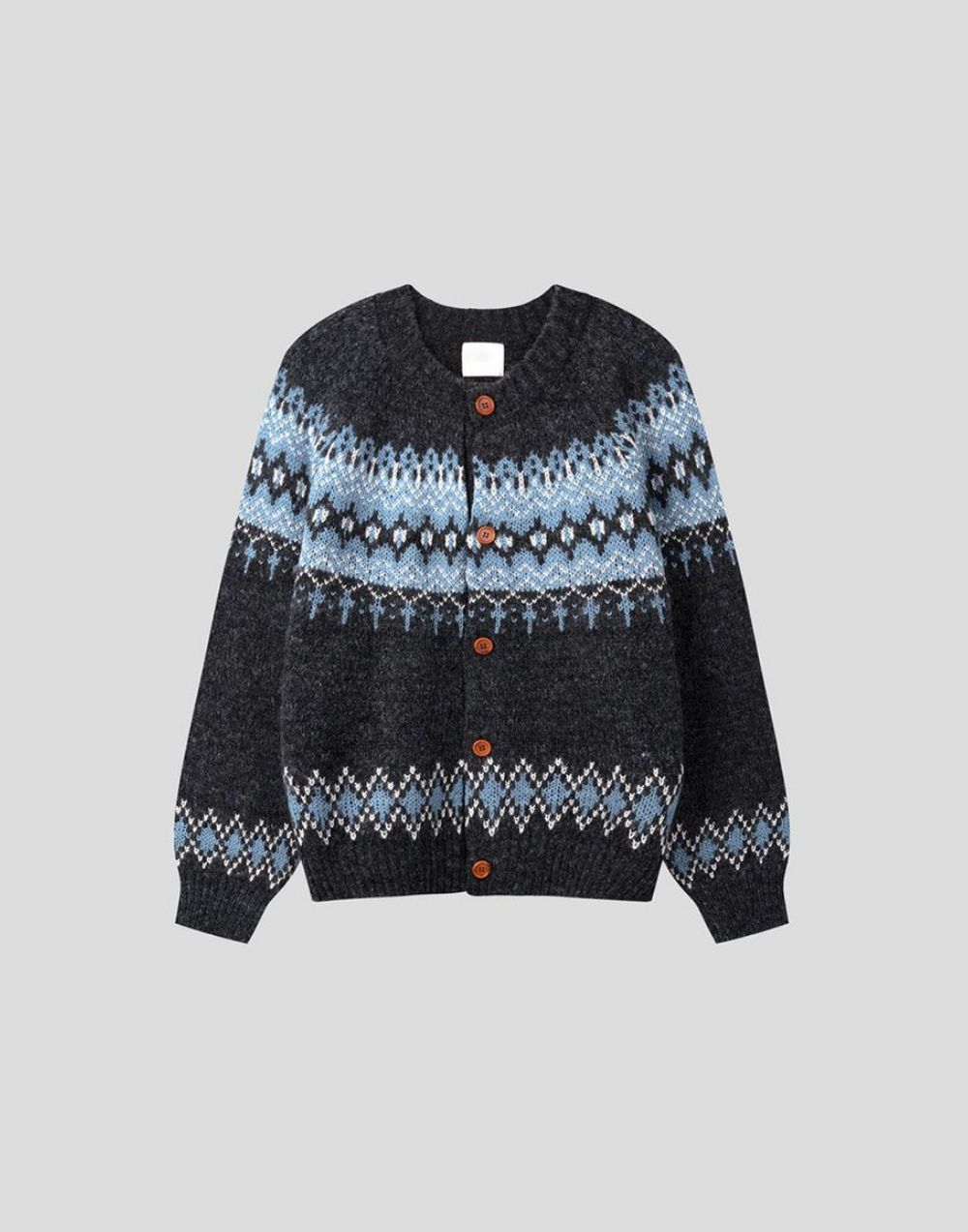 北歐風 圓領 開襟 針織衫 / 3色