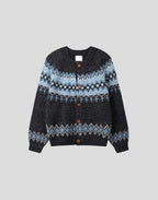 北歐風 圓領 開襟 針織衫 / 3色