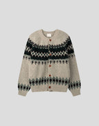 北歐風 圓領 開襟 針織衫 / 3色