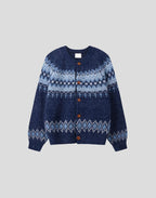 北歐風 圓領 開襟 針織衫 / 3色