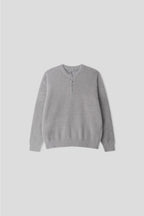 簡約 質感 馬海毛 亨利領 針織衫 / 6色