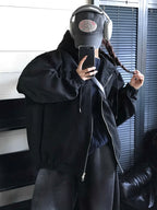 寬鬆 直坑條紋 圓領 針織上衣 / 5色