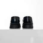 【增高4.5cm】經典 黑色 厚底 樂福鞋