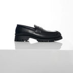 【增高4.5cm】經典 黑色 厚底 樂福鞋