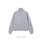 曲線剪裁 鉚釘 高領 外套 / 3色