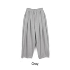 立體剪裁 雙褶 氣球 抽繩 棉褲 / 6色