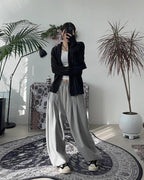 立體剪裁 雙褶 氣球 抽繩 棉褲 / 6色