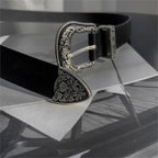 30mm Engraved Western Buckle Belt