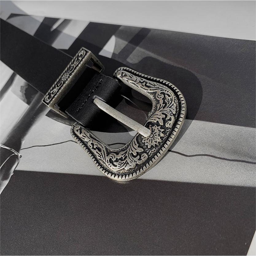30mm Engraved Western Buckle Belt