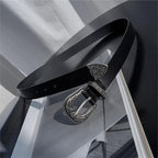 30mm Engraved Western Buckle Belt