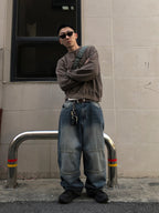 Premium 短寬 水洗 大學T / 4色