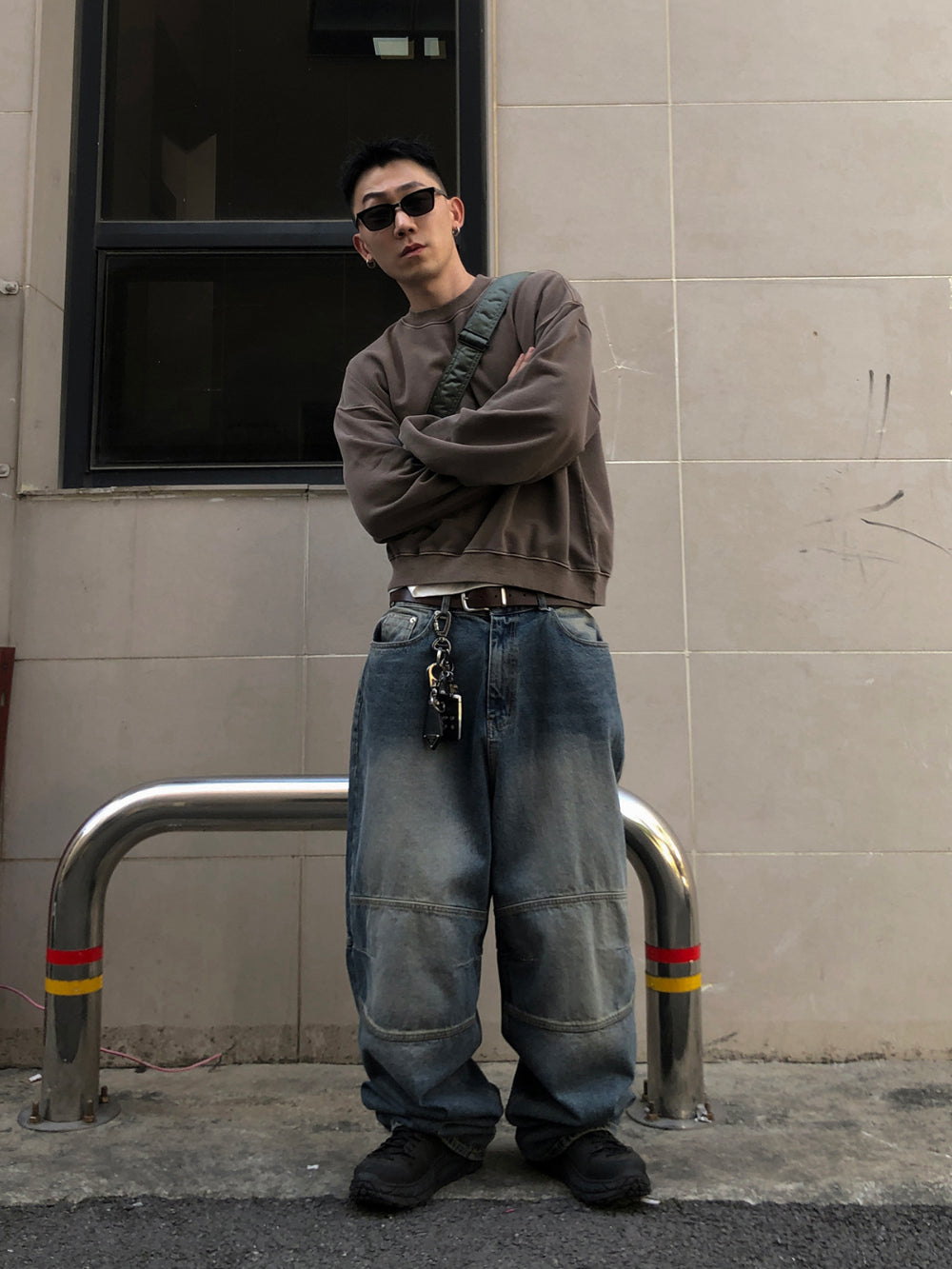 Premium 短寬 水洗 大學T / 4色