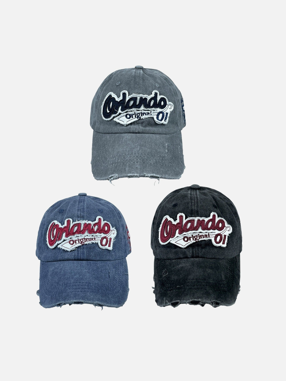 Orlando 仿舊 水洗 棒球帽 / 3色