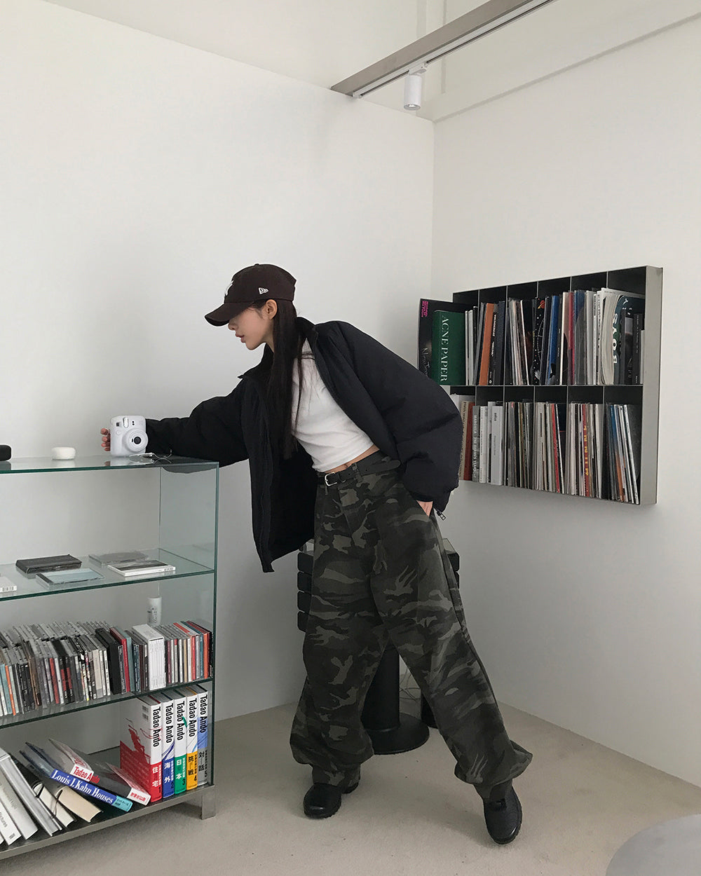 迷彩 厚磅 工裝 降落傘 彎刀褲 / 2色