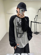 Explore 插肩袖 拼色 長袖上衣 / 3色