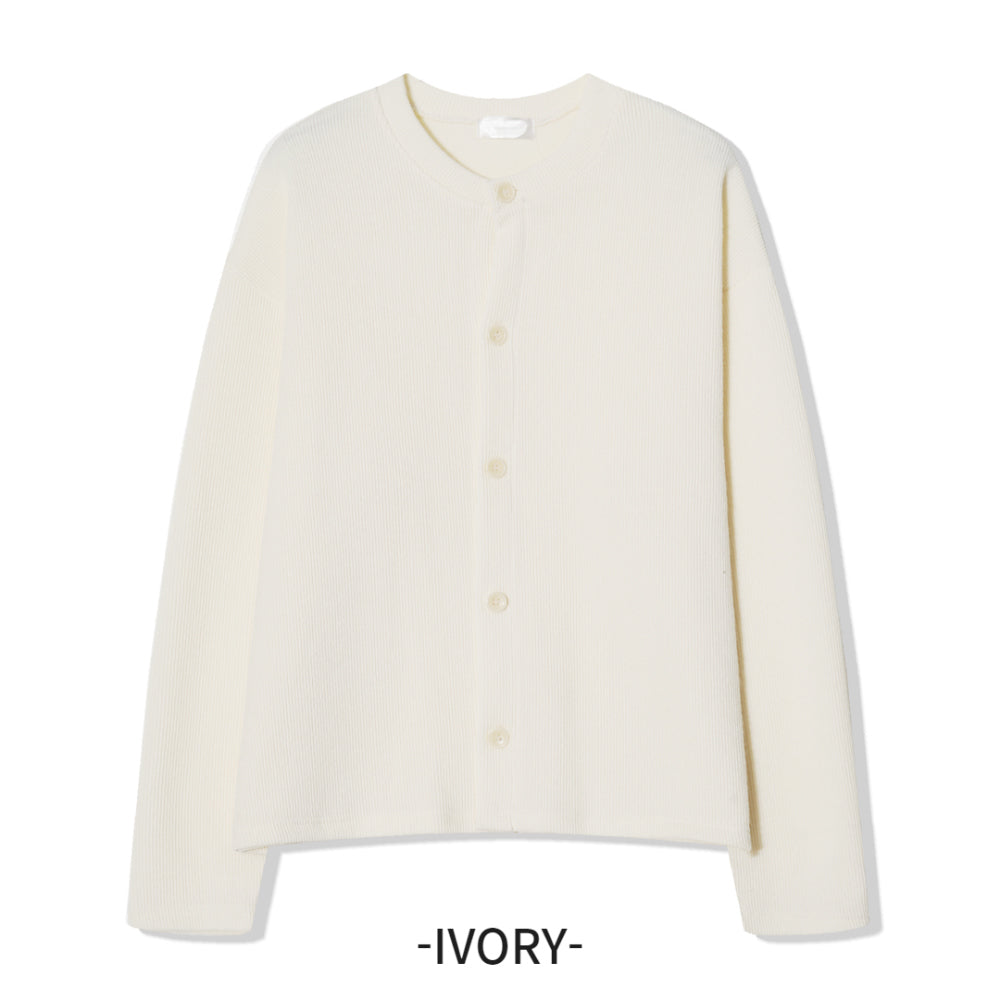 基本款 簡約 圓領 針織 開襟衫 / 10色